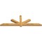 Ekena Millwork Kennewick Rough Sawn Timber Gable Bracket, Western Red Cedar, 84"W x 28"H x 4"D x 4"F, 8/12 Pitch GBW084X28X0404KEN00RWR - alternate 3